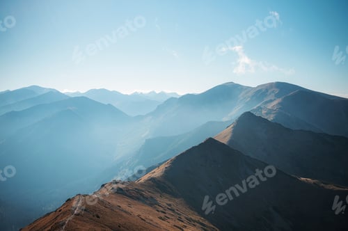 Preview: Mountain panorama of the Tatra Mountains from Kasprowy Wierch