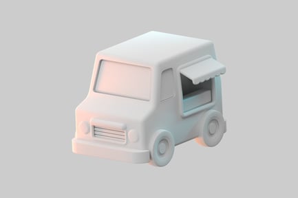 Preview: Minimal food truck design