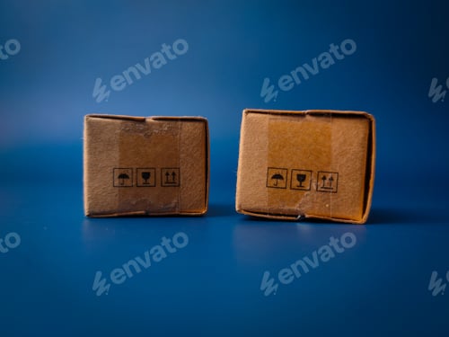 Preview: Miniature mini express blind box on a blue background