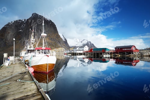 Preview: Boats, Lofoten Islands, Norway