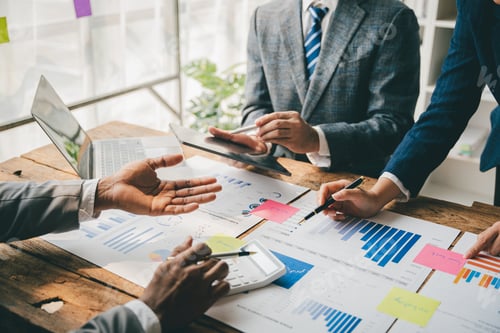 Preview: Business people meeting for business planning, brainstorming, accounting, tax and brokerage