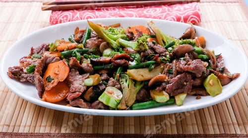 Preview: spicy beef stir fry with vegetables