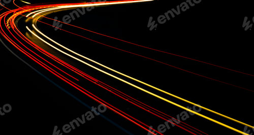 Preview: abstract red car lights at night. long exposure