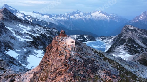 Preview: Fire lookout in Washington at sunset