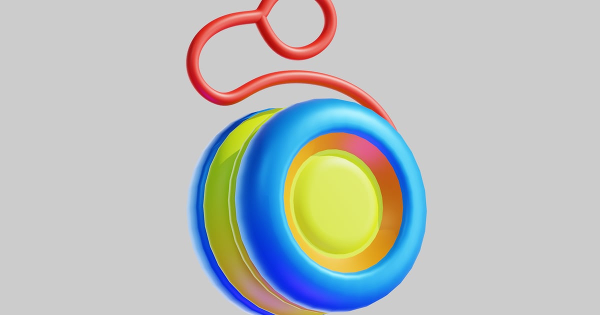 Colorful looping toy 3D, Incl. bright & colorful - Envato