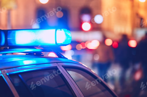 Preview: Police car on the street