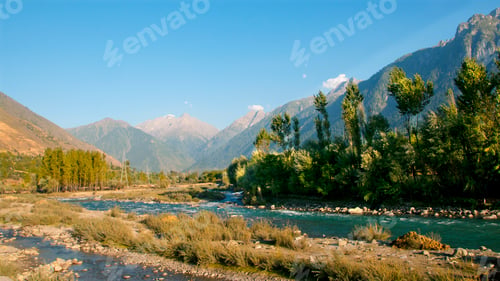 Preview: Beautiful Scenic View from Jammu to Srinagar Road, Jammu and Kashmir state, India