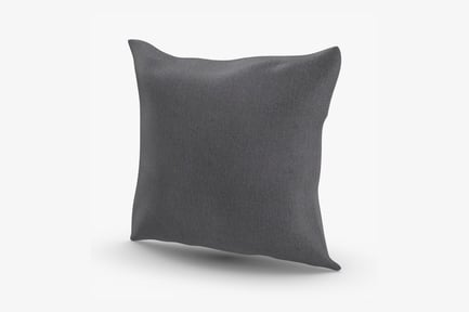 Preview: Elegant Classical Throw Pillow in Grey Fabric