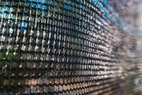 Preview: Close-up detail of the knots of a fine-mesh nylon mesh.