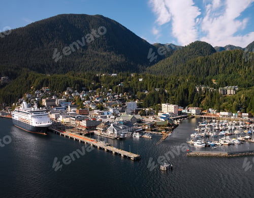 Preview: Port of Ketchikan in Alaska - Aerial View