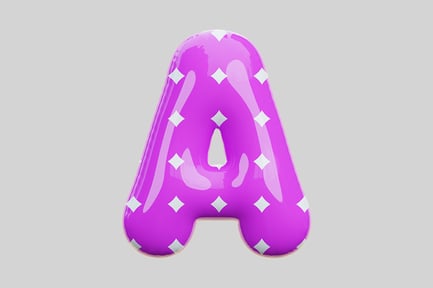 Preview: Inflated Letter A