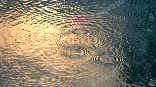Preview: Rain drops on the water pool