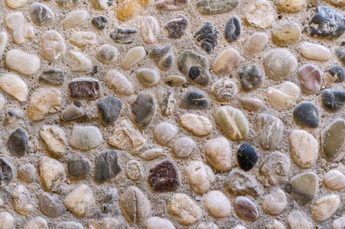 Preview: Abstract Spotty Texture Of A Cement Wall Or Floor From Motley Stones And Pebble For A Background