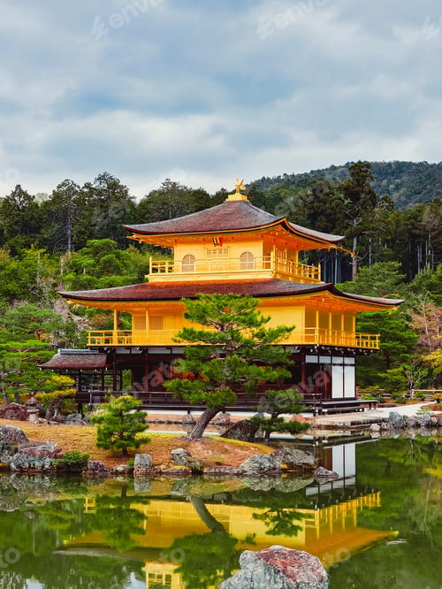 Preview: Structure Of A Yellow Temple In Japan