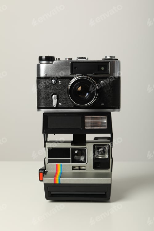 Preview: Retro cameras, shooting on retro cameras concept
