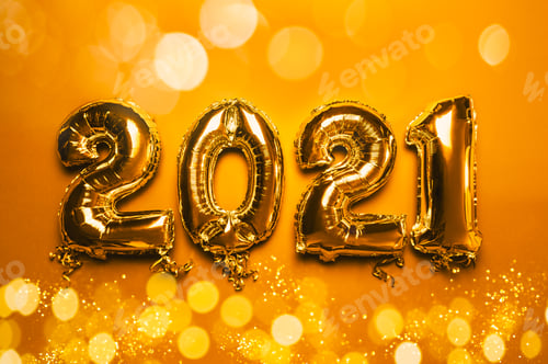 Preview: Balloon Bunting, New Year 2021