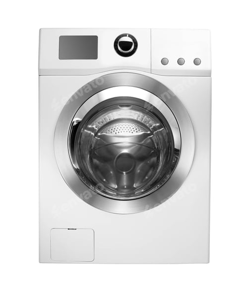 Preview: Washing machine isolated on white