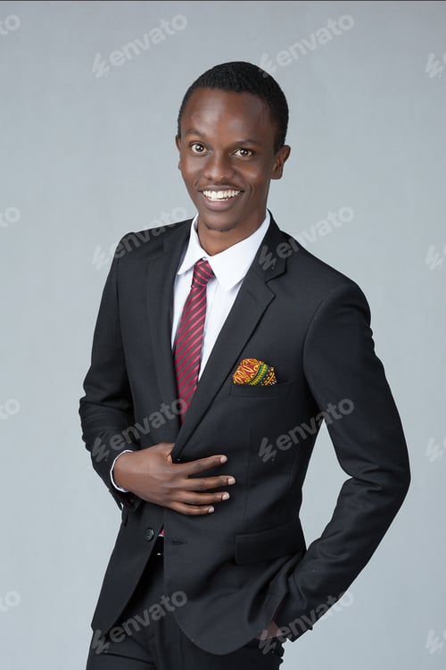 Preview: Creative emotional Portraits of young mid-adult Kenyan black Male Man