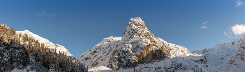 Preview: Canadian winter landscape during a bright sunny day