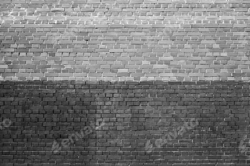 Preview: Solid Texture Of An Empty Brick Wall Of Two Shades Of Black And White For Background And Wallpaper