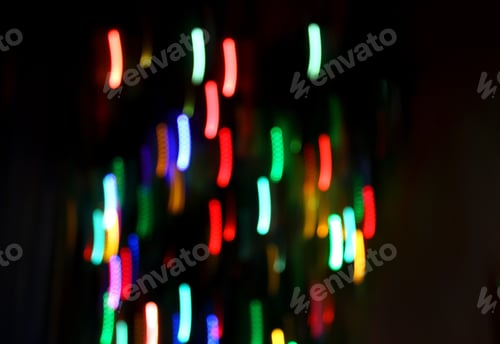 Preview: Abstract bright motion background with blurred lights