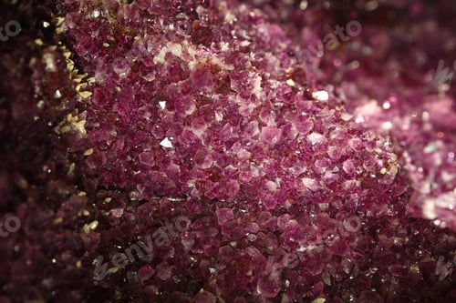 Preview: Close up background of purple amethyst crystals