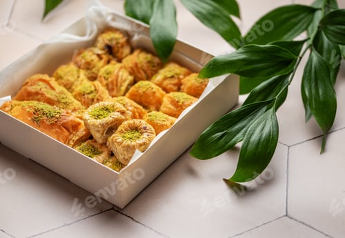 Preview: Assortment of Turkish baklava dessert