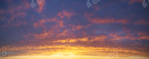 Preview: Summer panorama of sky background during sunset