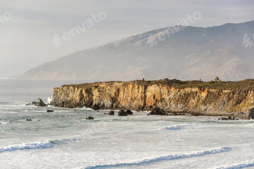 Preview: USA Pacific coast, Sand Dollar Beach, Big Sur, California