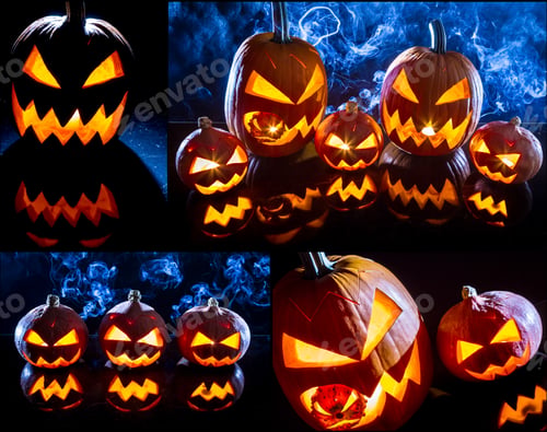 Preview: Postcard for the feast of Halloween no. 1