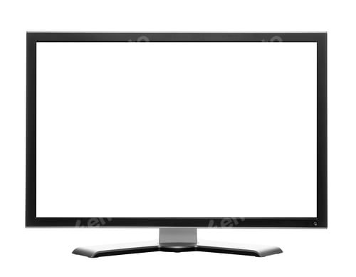 Preview: Computer monitor isolated on white