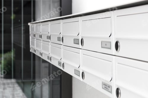 Preview: Closeup of modern letterbox