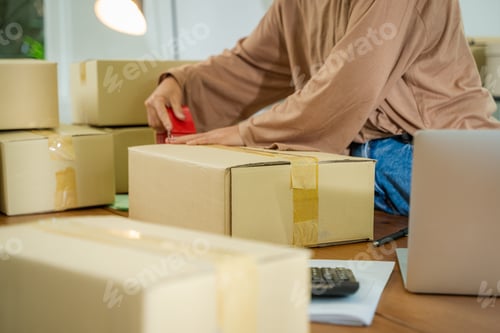 Preview: Delivery procurement package box deliver to customers.