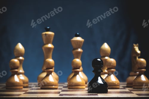 Preview: Chess board with figures