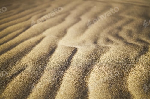 Preview: Closeup shot of sand dunes on a desert on Gran Canaria island