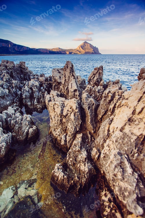 Preview: Sea and Cape Milazzo. Italy.