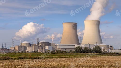 Preview: Nuclear power plant with cooling towers