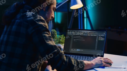 Preview: Self employed IT specialist working on fixing database errors from home