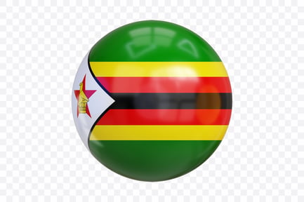 Preview: 3D Zimbabwe Flag