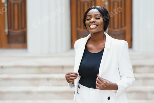 Preview: Portrait Of Businesswoman Outside Office