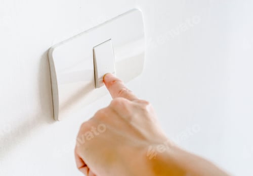 Preview: Finger press on light button