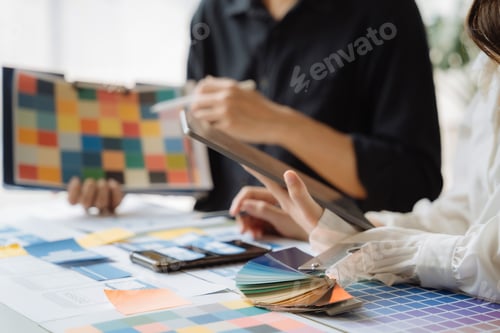 Preview: Creative team web designer planning application development