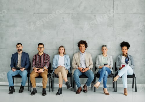 Preview: Young business people during meeting in the office