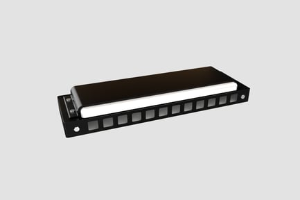 Preview: Harmonica 3D Illustration