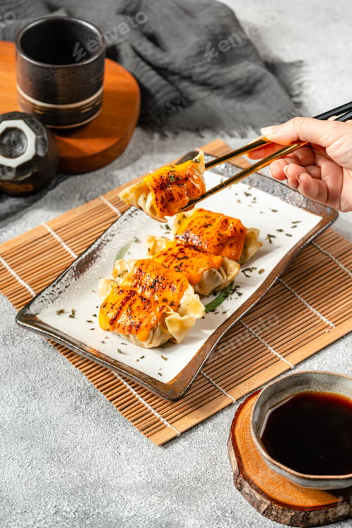 Preview: Grilled Gyoza