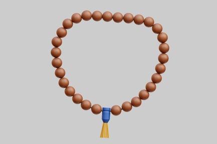 Preview: Spiritual Brown Prayer Beads For Meditation