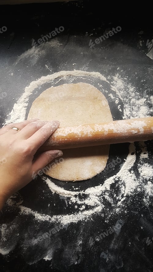 Preview: Flattening Dough with a Rolling Pin
