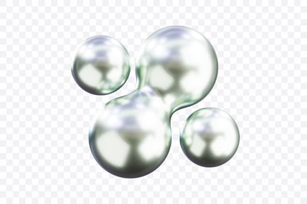 Preview: Floating Chrome Bubbles