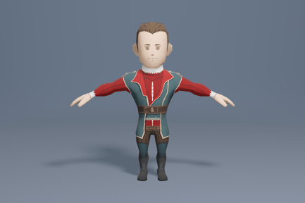 Preview: Medieval character liegeman 1