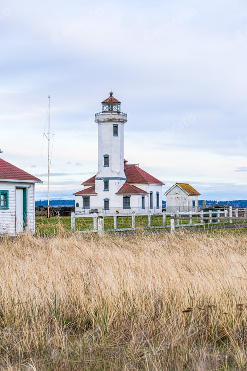 Preview: A Lighthouse In Port Townsend, Washington.